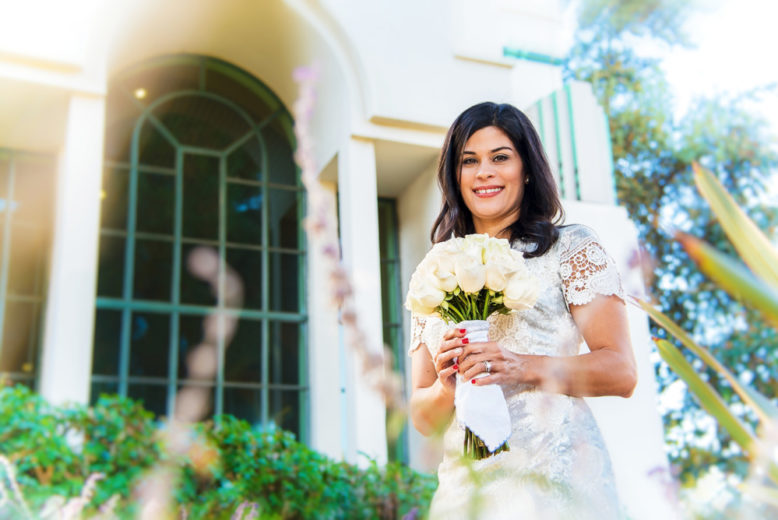 wedding portraits of bride, Sedona Arizona