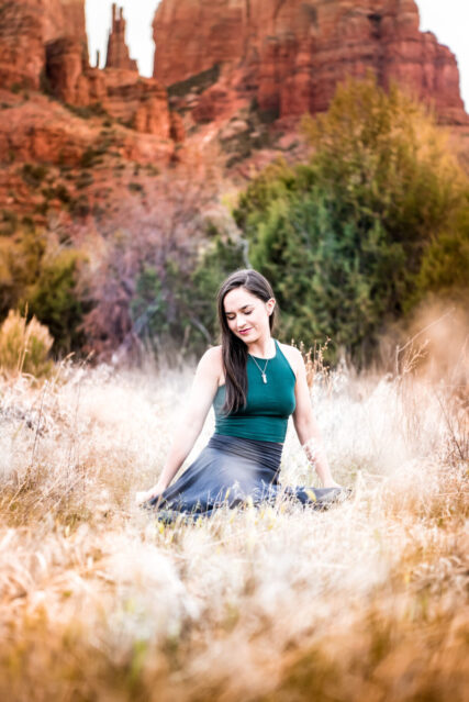 Spiritual yoga photographer in Sedona Arizona vortex
