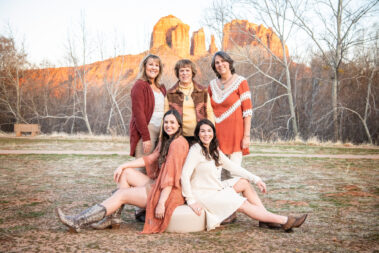 Sedona family photographer at Crescent moon ranch