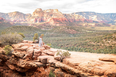 Senior portrait photographer at Devil's Bridge Sedona Az