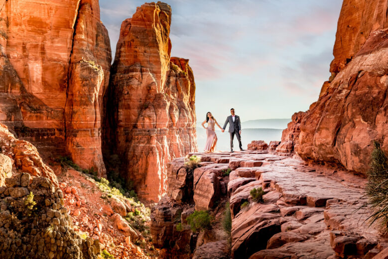 Best Sedona adventure engagement photographer