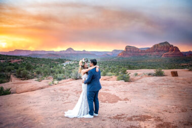 Sedona elopement photographer at Bell Rock Vortex