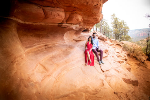 Devils Bridge Sedona engagement photos
