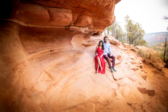 Devils Bridge Sedona engagement photos