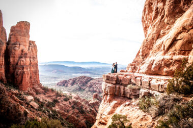 Surprise proposal at Cathedral Rock Lisa Garrett Photography