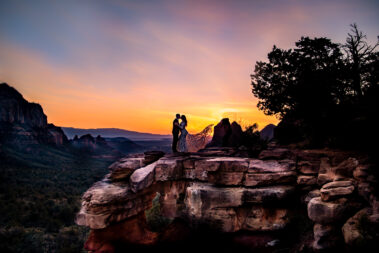 Stunning Sedona sunset elopement photography
