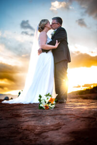 Photo: Sedona Stunning wedding photo at sunset Lisa Garrett Photography