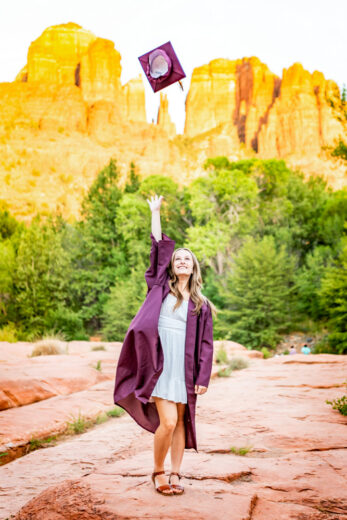 Photo: Sedona graduation portrait session at Crescent Moon Ranch Lisa Garrett