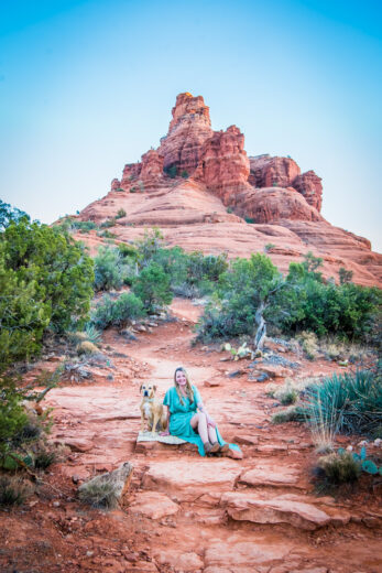 Photo: Sedona Arizona pet photography at Bell Rock