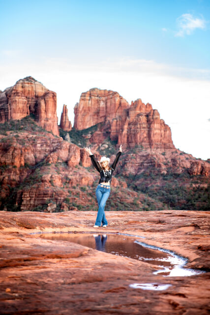 Photo: Sedona graduation photo session Lisa Garrett Photography
