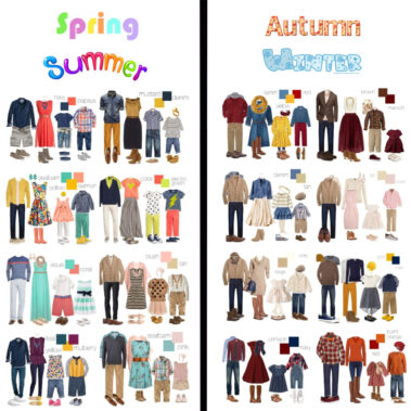 family portrait color chart