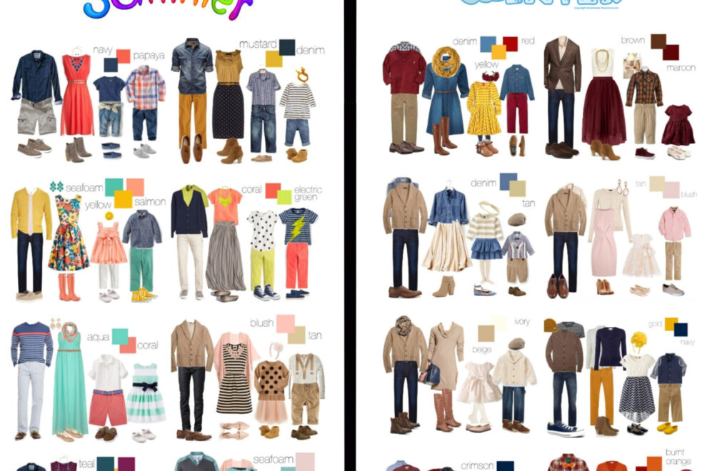 family portrait color chart