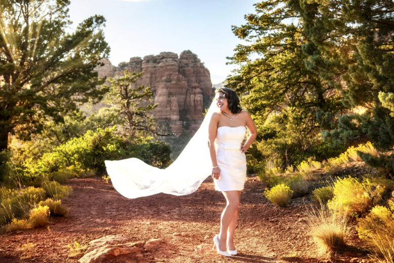 Sedona destination wedding elopement portraits