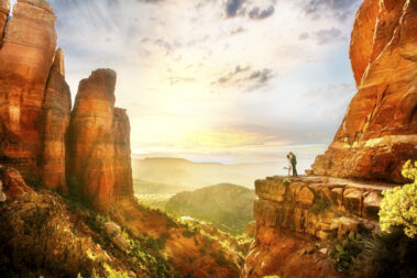 Sedona engagement photography at Cathedral Rock