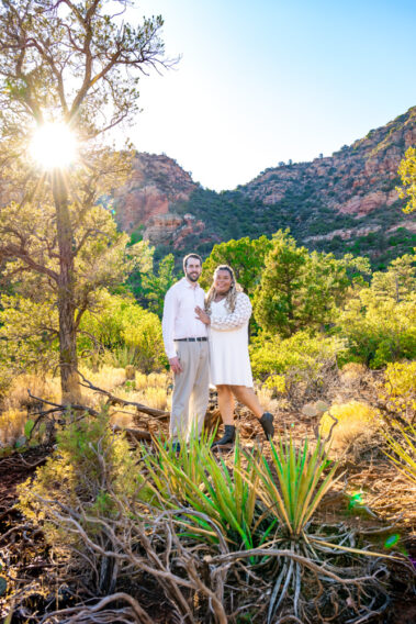 surprise proposal photographer in Sedona
