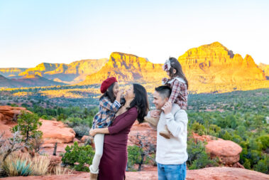 Beautiful family photography in Arizona with stunning views