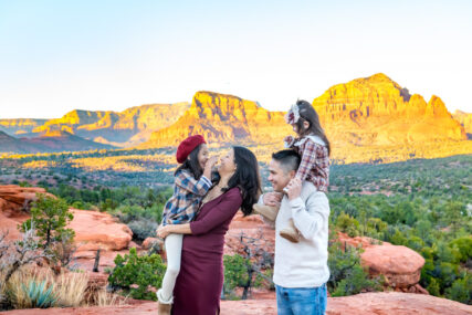 Beautiful family photography in Arizona with stunning views