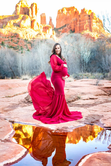 beautiful sedona maternity photos