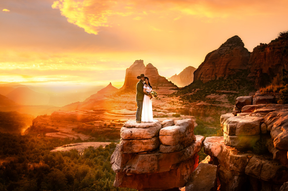 Merry go round in Sedona, wedding