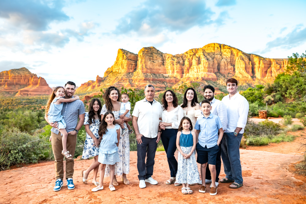 Family portraits at Bell Rock Sedona