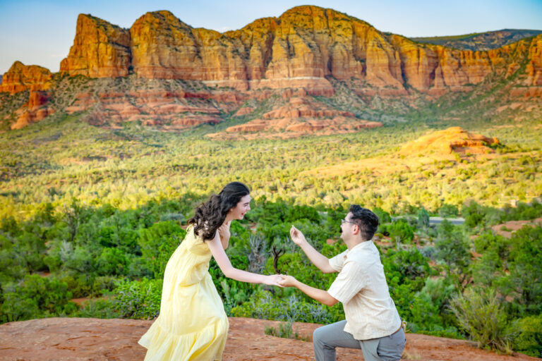 Surprise marriage proposal Sedona