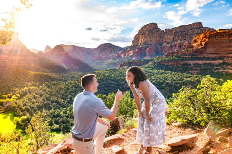 Surprise mariage proposal in Sedona